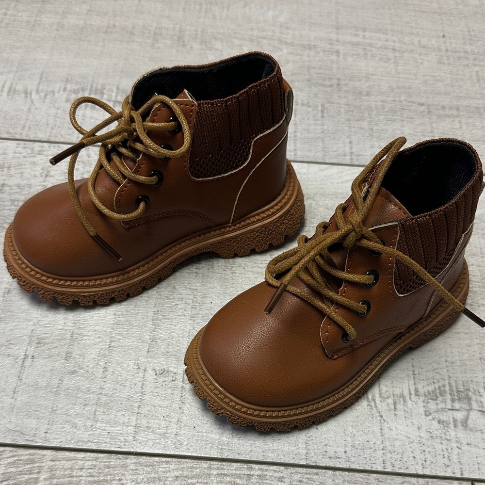 Brown Kids Boots